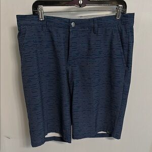 Men's Blue Patterned Shorts